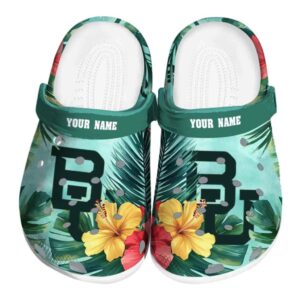 custom baylor bears tropical vibes clog best selling