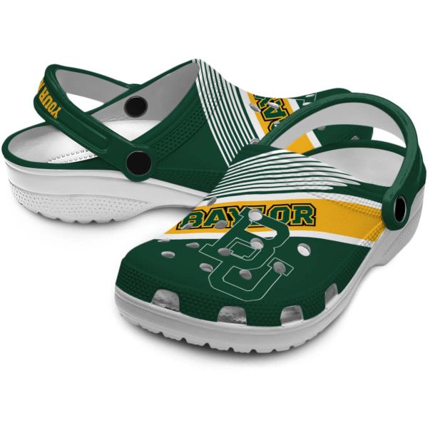 custom baylor bears vibrant dual tone clog high quality