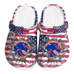 custom boise state broncos freedom splinter clog best selling
