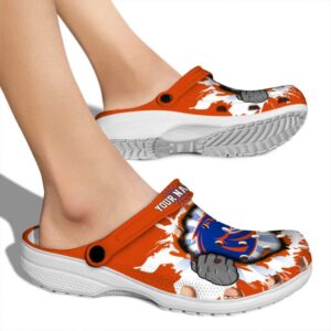 custom boise state broncos gripping hand clog fashion forward