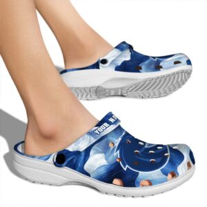 custom boise state broncos ocean waves clog fashion forward
