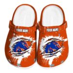 custom boise state broncos splash motif background clog best selling