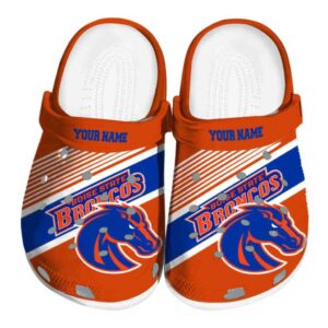 custom boise state broncos vibrant dual tone clog best selling