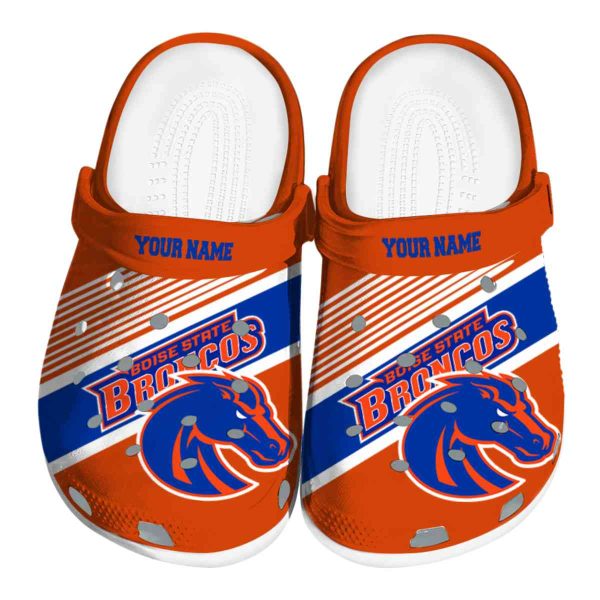 custom boise state broncos vibrant dual tone clog best selling