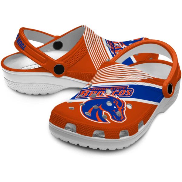 custom boise state broncos vibrant dual tone clog high quality