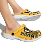 custom boston bruins contrasting stripes clog best selling