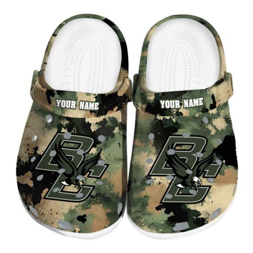 custom boston college eagles camouflage craze clog best selling