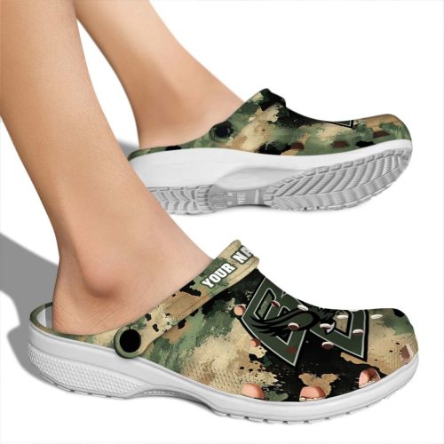 custom boston college eagles camouflage craze clog fashion forward