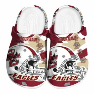 custom boston college eagles football helmet clog best selling