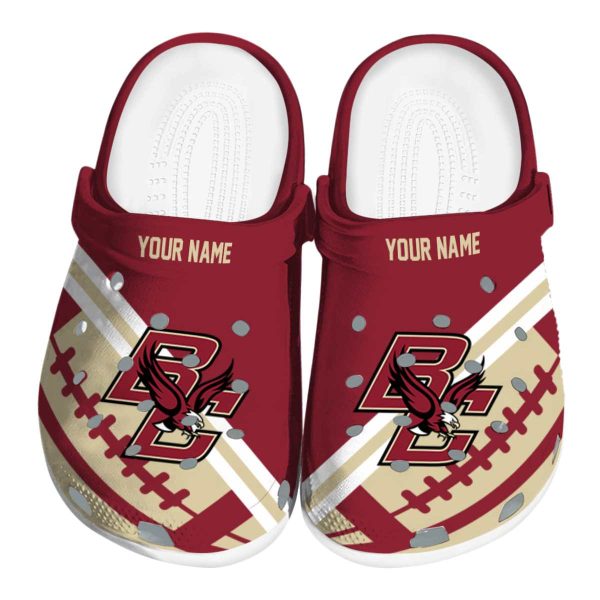 custom boston college eagles football motif clog best selling