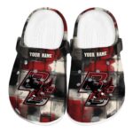 custom boston college eagles plaid fusion clog best selling