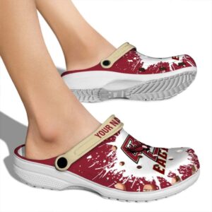 custom boston college eagles splash art clog fashion forward