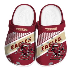 custom boston college eagles vibrant dual tone clog best selling