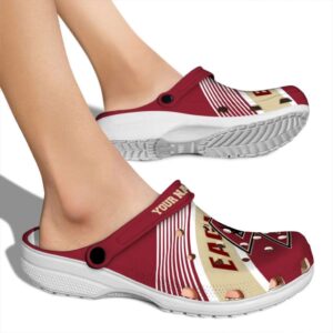 custom boston college eagles vibrant dual tone clog fashion forward