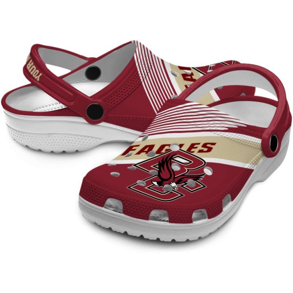custom boston college eagles vibrant dual tone clog high quality
