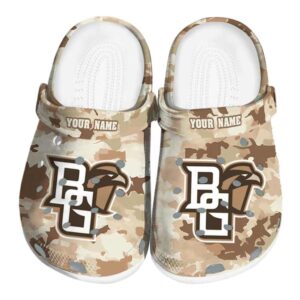 custom bowling green falcons desert camo clog best selling
