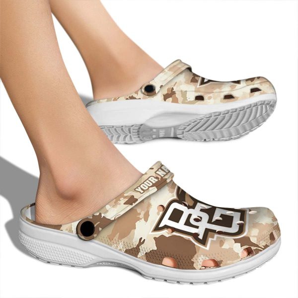 custom bowling green falcons desert camo clog fashion forward