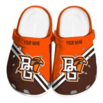 custom bowling green falcons striped accents clog best selling