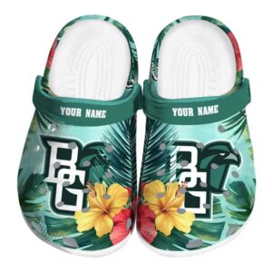 custom bowling green falcons tropical vibes clog best selling