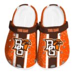 custom bowling green falcons vertical stripes clog best selling