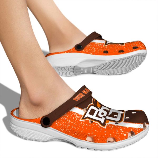 custom bowling green falcons vertical stripes clog fashion forward