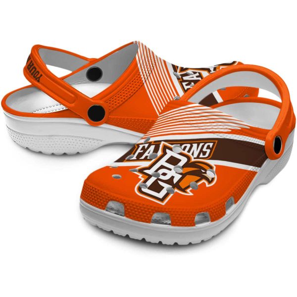custom bowling green falcons vibrant dual tone clog high quality