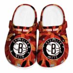 custom brooklyn nets autumn leaves clog best selling