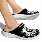 custom brooklyn nets splatter background clog best selling