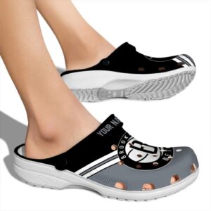 custom brooklyn nets striped accents clog fashion forward
