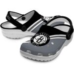 custom brooklyn nets striped accents clog best selling