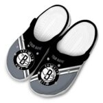 custom brooklyn nets striped accents clog best selling