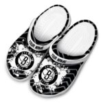 custom brooklyn nets zigzag paint burst clog best selling