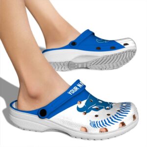custom buffalo bulls baseball motif clog fashion forward