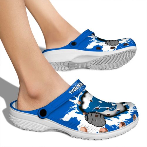 custom buffalo bulls gripping hand clog fashion forward