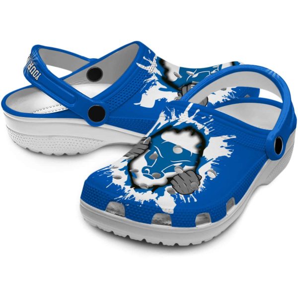 custom buffalo bulls gripping hand clog high quality