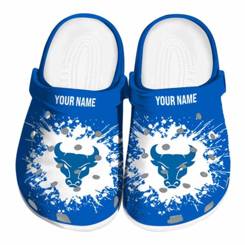 custom buffalo bulls splatter background clog best selling