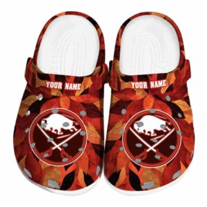 custom buffalo sabres autumn leaves clog best selling