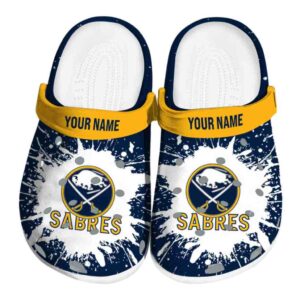 custom buffalo sabres splash art clog best selling