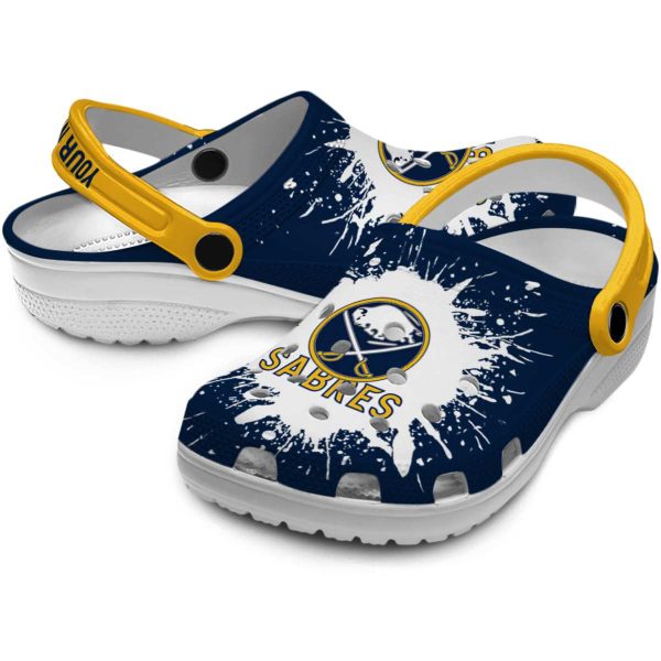 custom buffalo sabres splash art clog high quality