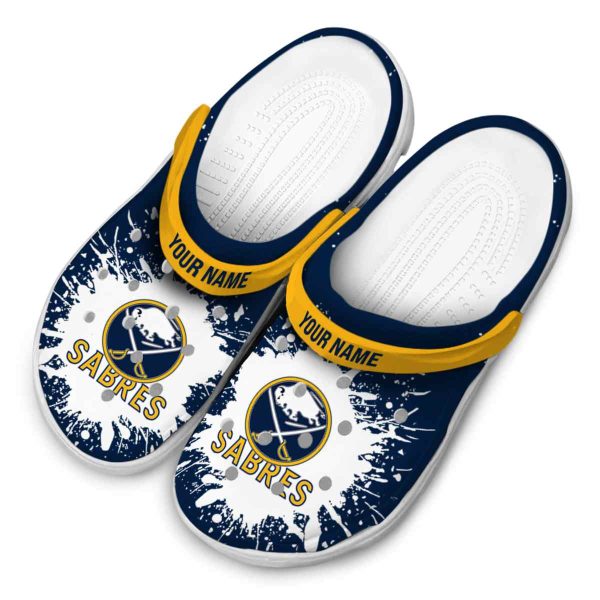 custom buffalo sabres splash art clog latest model