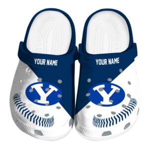 custom byu cougars baseball motif clog best selling