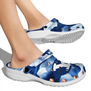 custom byu cougars ocean waves clog fashion forward