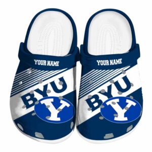 custom byu cougars vibrant dual tone clog best selling