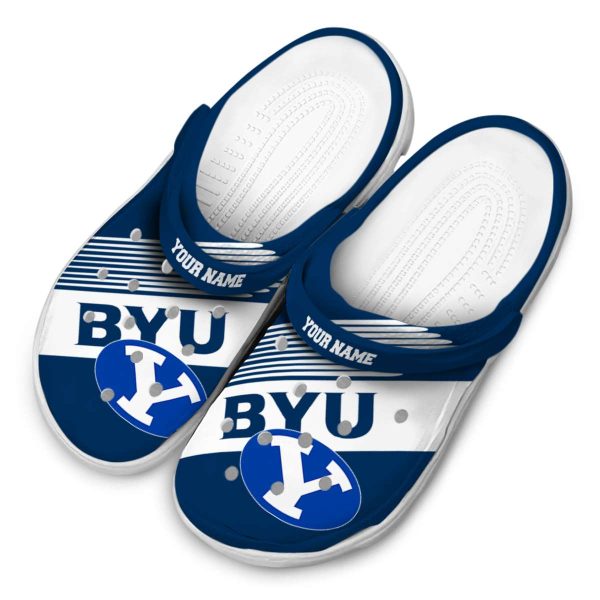custom byu cougars vibrant dual tone clog latest model
