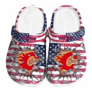 custom calgary flames freedom splinter clog best selling