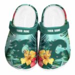 custom calgary flames tropical vibes clog best selling