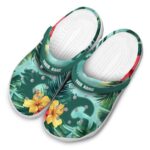 custom calgary flames tropical vibes clog best selling