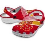custom calgary flames vibrant dual tone clog best selling