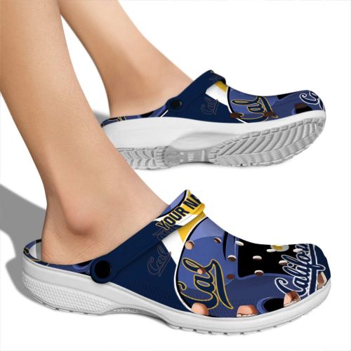 custom california golden bears baseball helmet clog fashion forward