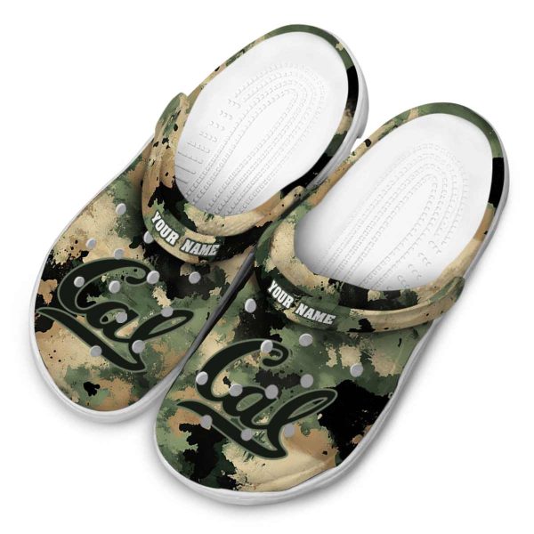 custom california golden bears camouflage craze clog latest model
